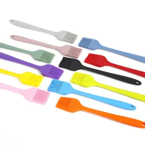 Silicone basting brush 21cm colorful pastry oil brush for baking barbecue kitchen tools.