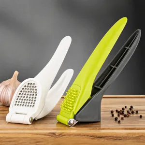 Manual Garlic Press Stainless Steel Garlic Mincer Handheld Garlic Presser Kitchen Garlic Crusher Tool