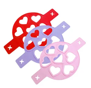 7-hole silicone egg pancake mold heart shaped baking tool multi-functional kitchen gadget