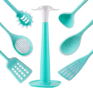 Silicone Kitchen Utensils Set Non Stick Cooking Utensil Set With Holder Heat Resistant Kitchen Tool Set For Cooking