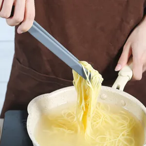 Pinza per pasta da cucina in silicone grigio utensile da cottura resistente pratico