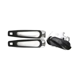 Abrelatas Manual de Acero Inoxidable Multifunción Borde Liso Cortador de Latas Abrebotellas Profesional Herramienta de Cocina