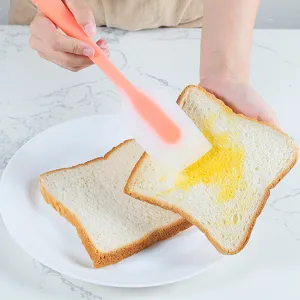 Silicone spatula for baking and cooking kitchen tool with comfortable grip scraper