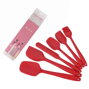 Silicone Kitchenware Set Baking Tools Cream Spatula Oil Brush Set Kitchen Gadgets Heat Resistant Cookware