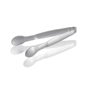 Stainless steel ice tongs mini sugar tong metal food serving tong for kitchen bar ice cube tool