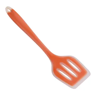 Translucent One-Piece Silicone Spatula Heat-Resistant Non-Stick Kitchen Cooking Tool