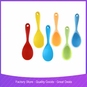 Cucchiaio da Riso in Silicone da Cucina Grande Tinta Unita Cucchiaio da Cucina in Un Pezzo Resistente alle Alte Temperature Gadget da Cucina
