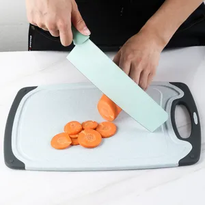 Tagliere da cucina in plastica multifunzionale per l'uso domestico nel taglio di frutta e verdura.