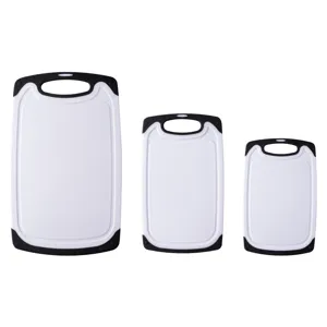 3-piece PP plastic cutting boards set kitchen chopping board for vegetables and meat
