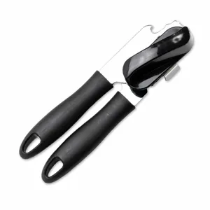 Abrelatas Manual de Acero Inoxidable Herramienta de Cocina Multifuncional Con Mango Antideslizante Abrebotellas Resistente