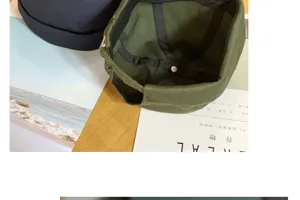 Elegante berretto docker retrò da uomo, cappello miki estivo casual con fibbia in metallo regolabile.