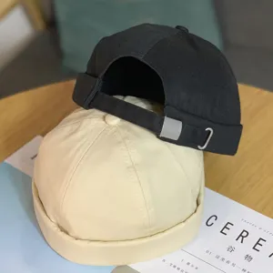 Cappello docker classico senza visiera stile retro berretto da marinaio streetwear moda