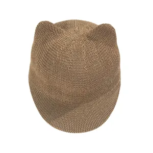 Carino cappello da sole per bambini visiera paglia estate maschi e femmine traspirante