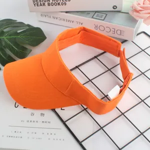 Einfarbiges leeres Oberteil Hut, Sommer Freizeit Sport Sonnenblende, atmungsaktiv Unisex.