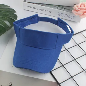 Einfarbige leere Mütze Sommer Outdoor Sport Visor atmungsaktive Lauf Sonnenhut Damen Herren