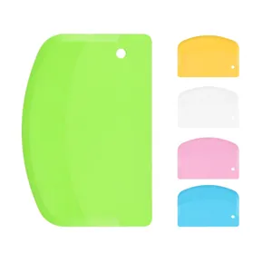 Plastic Dough Scraper Flexible Pastry Cutter Cake Smoothing Tool For Kitchen Baking Accessories Daily Use