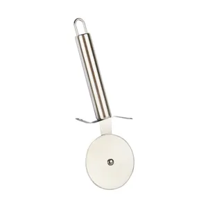 Edelstahl Pizzaschneider 6,5 cm Pizzarad Küchenhelfer mit Griff für einfache Handhabung
