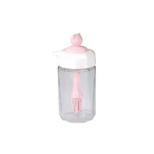 Glas Ol-Spender Flasche mit Silikonpinsel fur Kuchen-Kochen und Backen Verwendung.