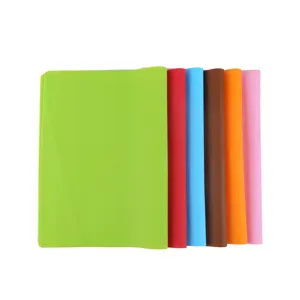 Colorful silicone pastry mat non-stick baking mat kneading pad for kitchen cooking countertop.