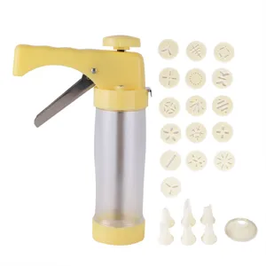 Multifunktionale Kunststoff Plätzchenpresse Torten Dekorieren Set Keksbereiter Mit Scheiben Und Spritztüllen Für Backen Küche