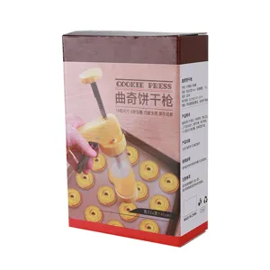 Multifunktionale Plätzchenpresse und Spritzbeutel-Set aus Kunststoff für einfaches Backen.