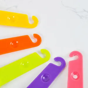 Ensemble de cuillères à mesurer en plastique coloré avec poignée crochet pour cuisine