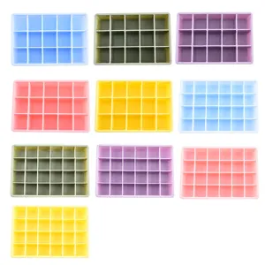 Silicone ice cube tray multi-grid flexible ice mold for kitchen summer cooling home use