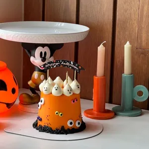 Halloween cake decorations ghost toppers spooky party supplies cute cake insert accessories