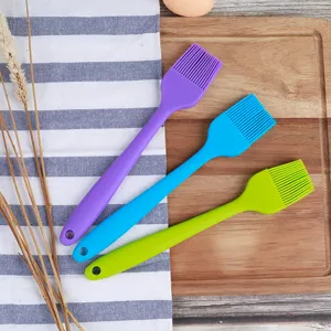 Set of 3 Silicone Basting Brushes 26cm Large Integrated Oil Brushes for Kitchen BBQ Baking