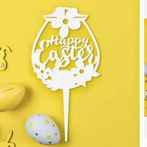 Oster tortenaufleger acryl hase ei blume laser cut dessert dekoration party zubehoer