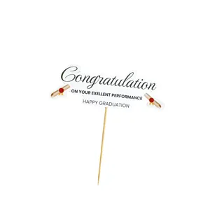 Graduation cake topper paper insert decoration for graduation party celebration cupcake decor