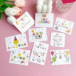 Set di topper per torta di carta per la festa dei bambini, decorazioni per cupcake.