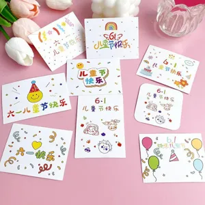 Set di topper per cupcake in carta per festa dei bambini decorazione torta carina