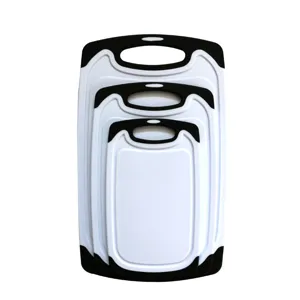 Set di taglieri in plastica multifunzione, taglieri spessi e impilabili per cucina.
