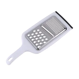 Grattugia da cucina portatile in plastica e affettatrice per verdure con lama in acciaio.