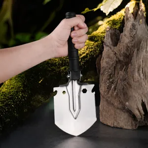 Pelle militaire pliante multifonctionnelle outil de bêche en acier de camping en plein air