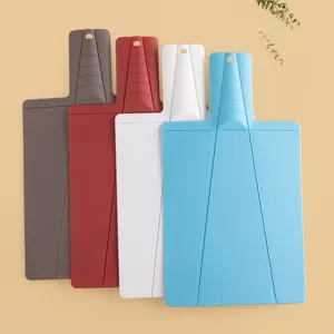 Creative foldable plastic cutting board kitchen tool multi-color chopping board main view