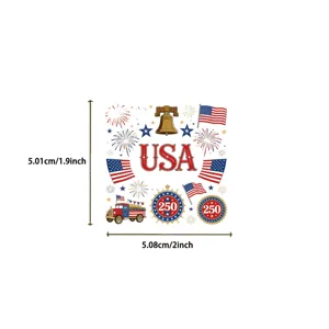 USA 250th anniversary sticker waterproof DIY decor for phone laptop guitar water cup 1pcs