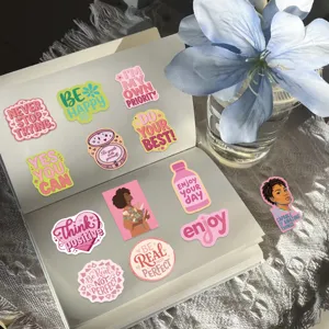 Inspirational Black women stickers pack, waterproof PVC decals for journaling, phone and laptop.