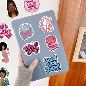 Aesthetic motivational vinyl stickers pack for iPad laptop journal DIY crafts 50pcs