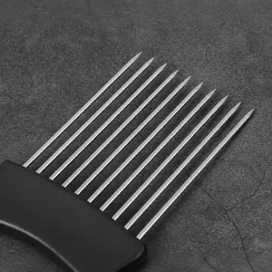 Edelstahl Zwiebelhalter Schneider Fleischklopfer Küchenhelfer mit scharfen Nadeln