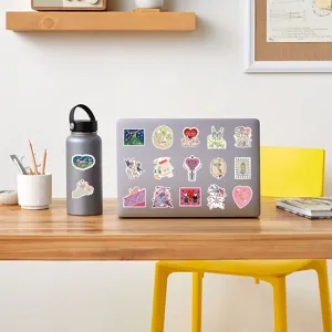 Cute hand-drawn fairy tale graffiti stickers set for personalized phone and laptop decoration.