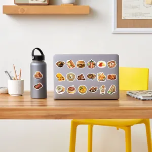 Realistic food stickers waterproof vinyl decals for laptop water bottle journaling crafts