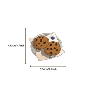 Lindo adhesivo de galleta con chispas de chocolate estético para teléfono y portátil