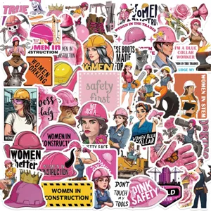 Adesivi per Casco di Sicurezza per Donne Impermeabili PVC Graffiti Decalcomanie Per Diario Laptop Custodia per Telefono e Decorazione Bagagli