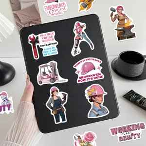 Set di adesivi in vinile impermeabile per laptop bottiglia d'acqua casco valigia decoro