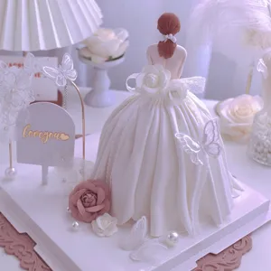 Decorazione Torta Schiena di Dea Set in Gomma Morbida Accessori per Feste ed Eventi