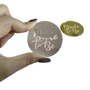 Topper per cupcake in acrilico Bride to Be decorazione addio al nubilato inciso al laser