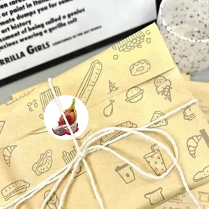 Cartoon food fruit roll stickers for journaling diary DIY notebook stationery decoration main