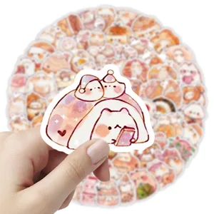 Cute cartoon creature graffiti stickers set for DIY laptop, water bottle and journal decoration.